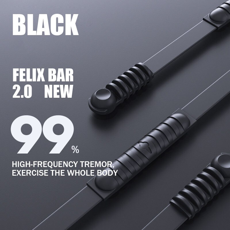 Barre de traction élastique à haute fréquence, barre flexible, Vibration, équipement d&#39;entraînement: Black
