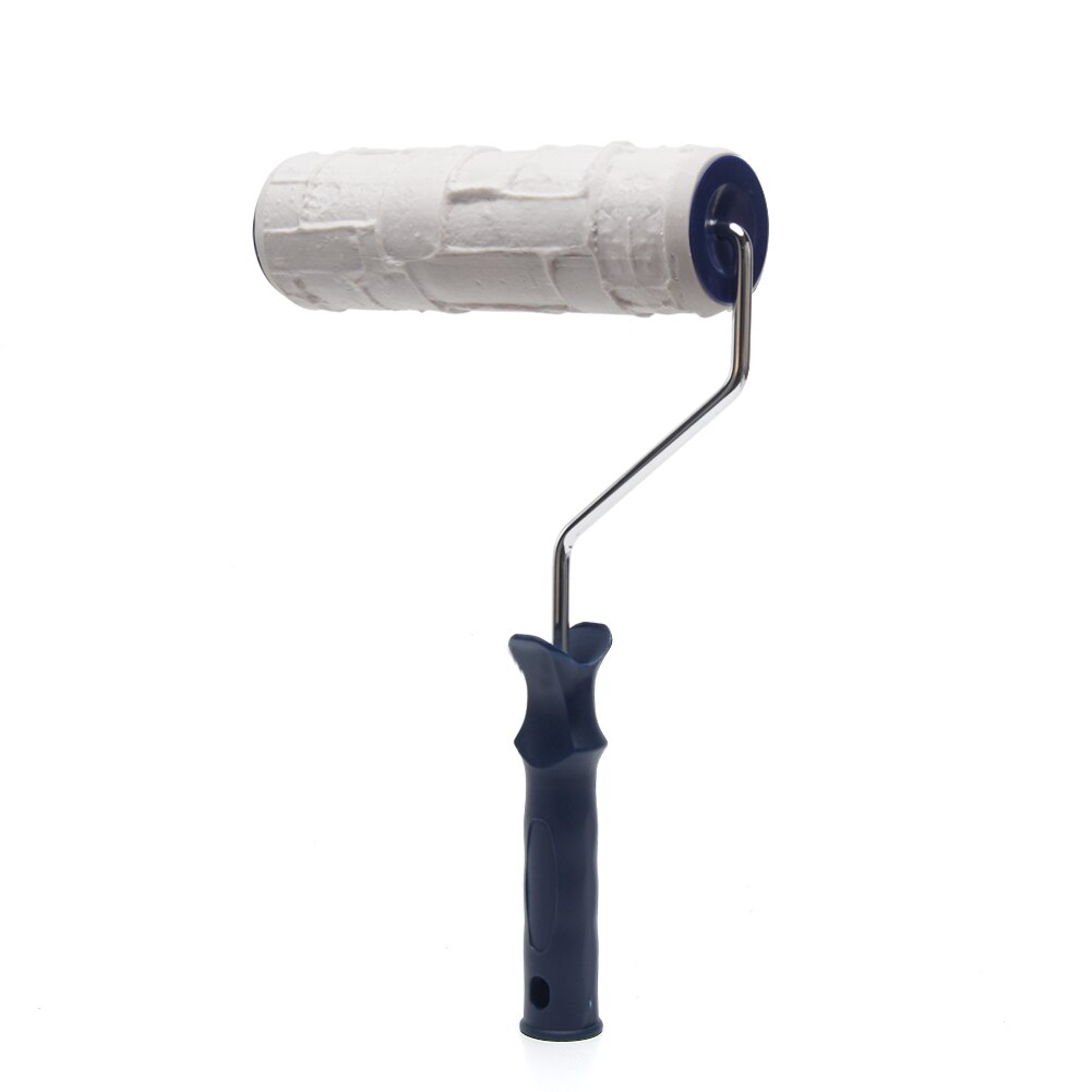 8inch Brush With Handle Manual Embossing Tool Wall Texture Office Paint Roller Home Decor Graining Knurling DIY