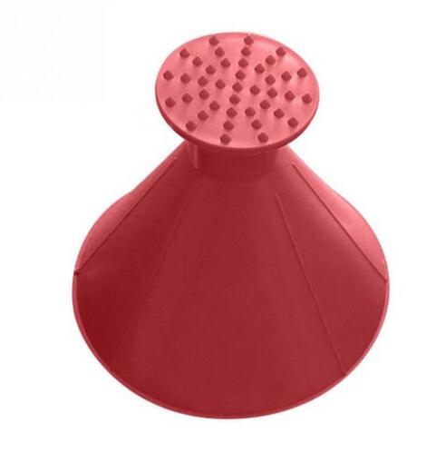 Round Windshield Ice Scraper Cone-Shaped Car Windshield Snow Removal Wiper - Snow Removal Funnel Window Cleaning Tool: Red