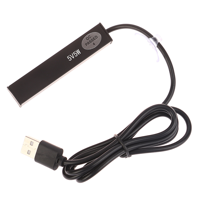 Mini calentador de acuario de 5/10W, carga USB para pecera pequeña, ahorro de energía, accesorios de protección contra sobretemperatura, 1 unidad: Blanco