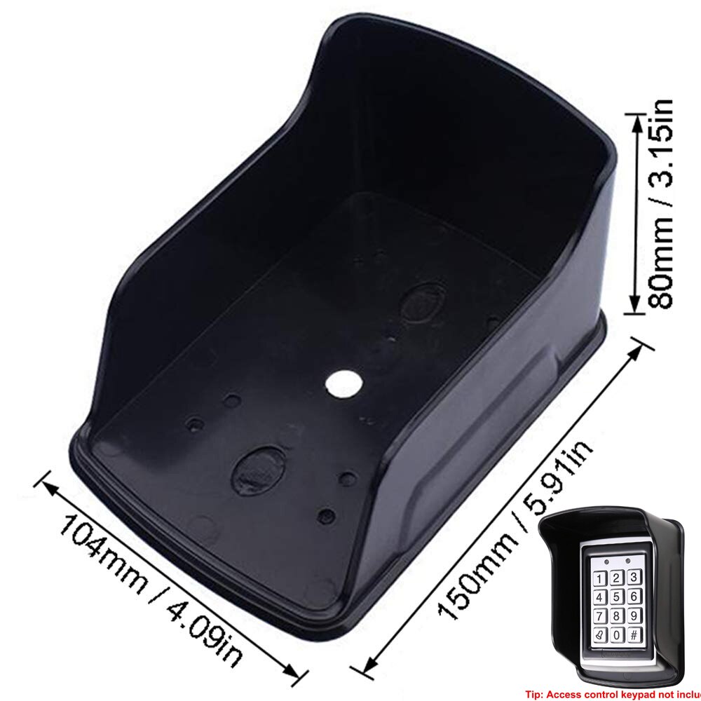 125Khz RFID Keypad Access Control System Device Machine RFID Card Reader Door Lock System 1000 user Keyfobs Cover 1000 users: Waterproof Cover