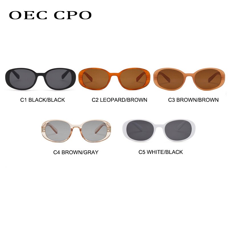 OEC-gafas De Sol con montura pequeña CPO para mujer, lentes ovalados, Estilo Vintage, a la , con UV400, O617