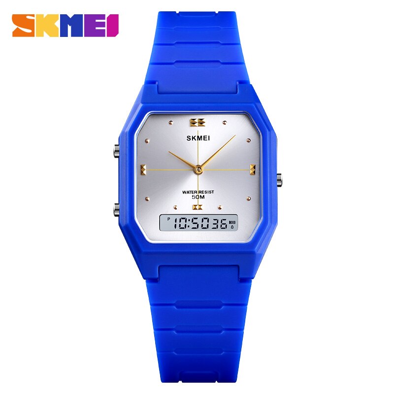 SKMEI 3 temps adolescent montres Chrono alarme enfants montre Sport numérique garçons filles heure étanche relogio infantil 1604: 1604BU