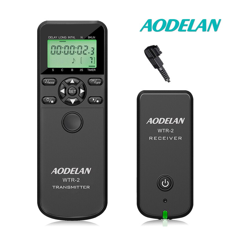 AODELAN-mando a distancia inalámbrico con temporizador, Cable disparador para cámara Canon, Nikon y Sony, C6, C8, N8, N10, S6, S8, O6, P6: WTR-2-S6
