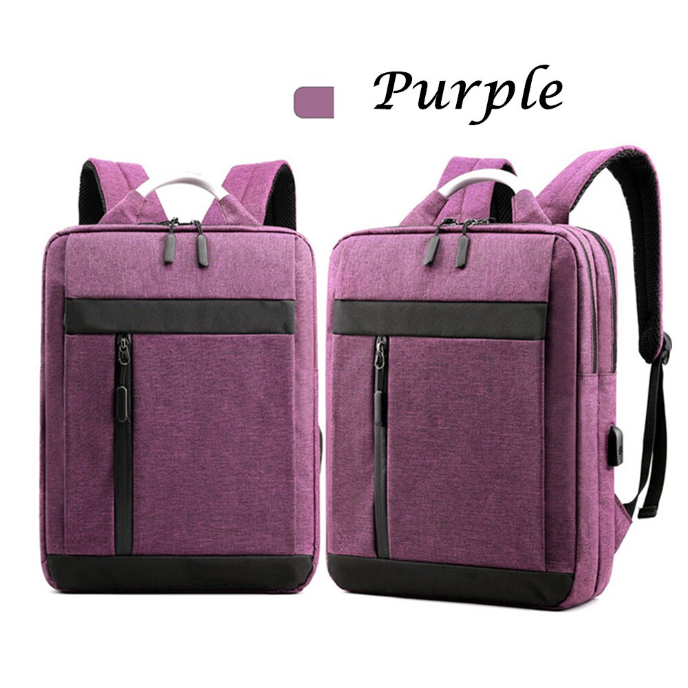 Multifunctional Briefcase Shoulder Portable Multipurpose Computer Bag Leisure School Bag 41*29*12CM: FS-YSC503-purple