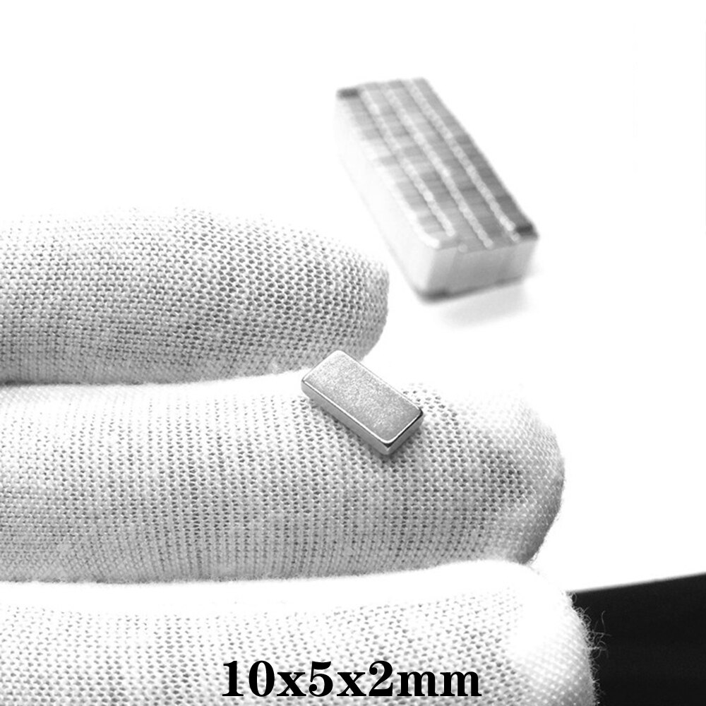 20~500pcs 10x5x2 mm Small Block Powerful Magnets 10*5*2 Super Neodymium Magnet 10x5x2mm Stong NdFeB Permanent Magnetic 10*5*2