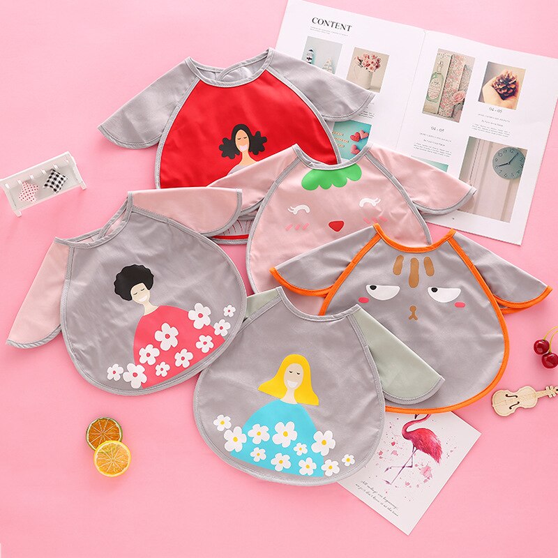 Kinderen Bib Rijst Zak Tpu Waterdichte Baby Rijst Kleding Schilderen Kleren Speeksel Gown
