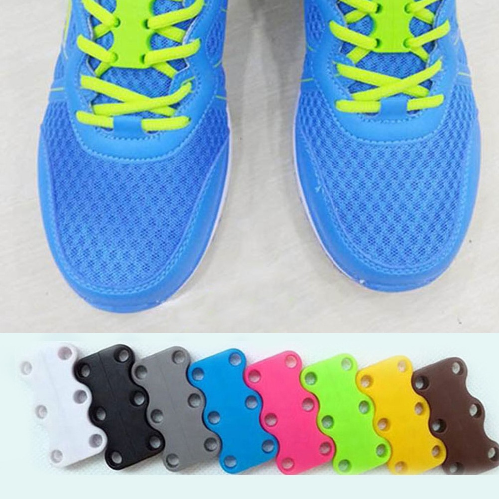 Lacets magnétiques 10 couleurs, 12 pièces/24 pièces, lacets de Sport sans cravate, avec fermeture magnétique