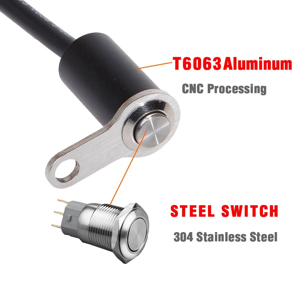 1 piece Bosmaa Motorcycle Switch ON-OFF Handlebar Adjustable Mount Waterproof Switches Button DC12V Headlight