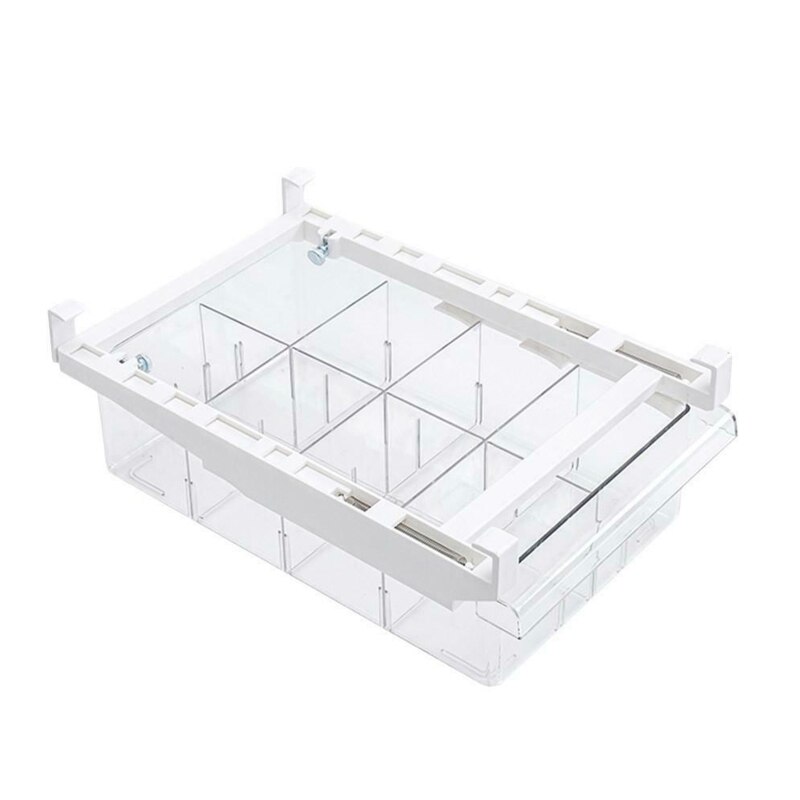 Koelkast Opbergdoos Compartiment Koelkast Lade Organizer Bin Transparante Koelkast Opslag Bin Containers Pantry Vriezer: 8 grid