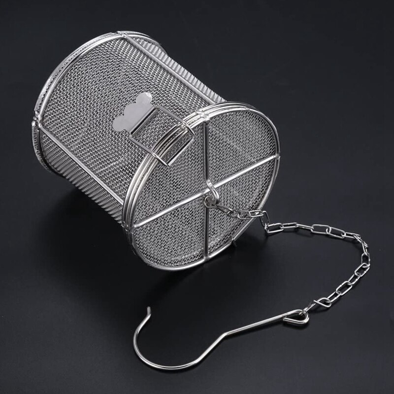 Spice Filter, Stainless Steel Wire Mesh Tea Ball Strainer Soup Seasonings Separation Basket Filter For Home Kitchen Retail