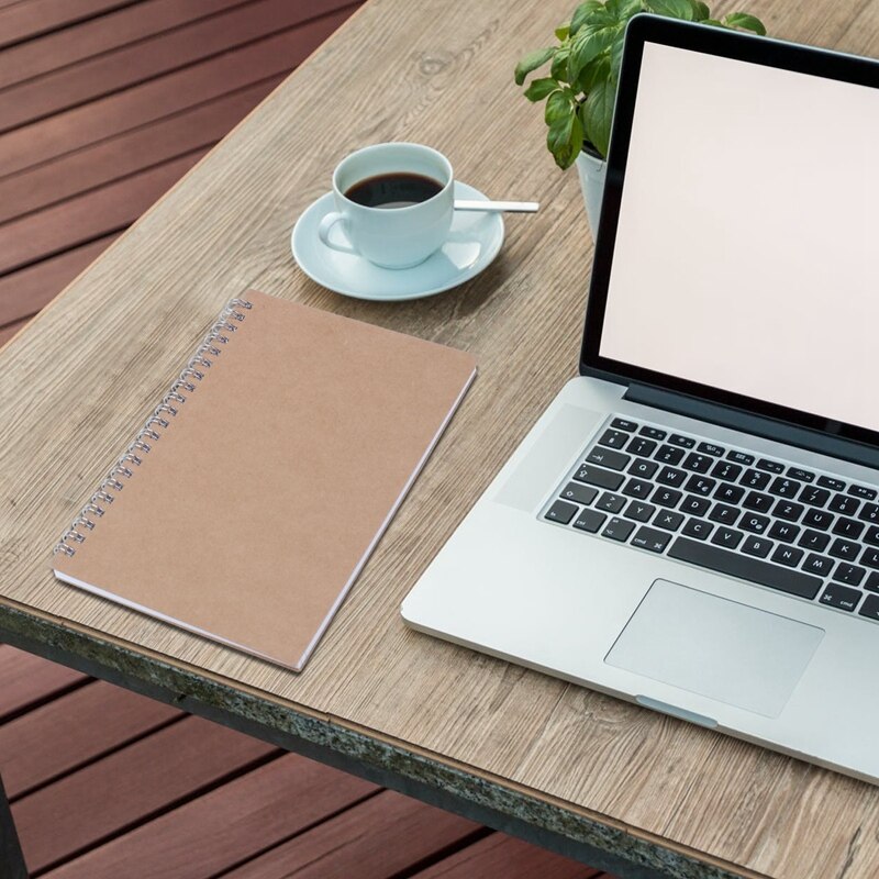 Simple Vintage 190x130mm 48 Sheets Spiral Notebook Daily Weekly Planner Book Time Management Planner School Supplies