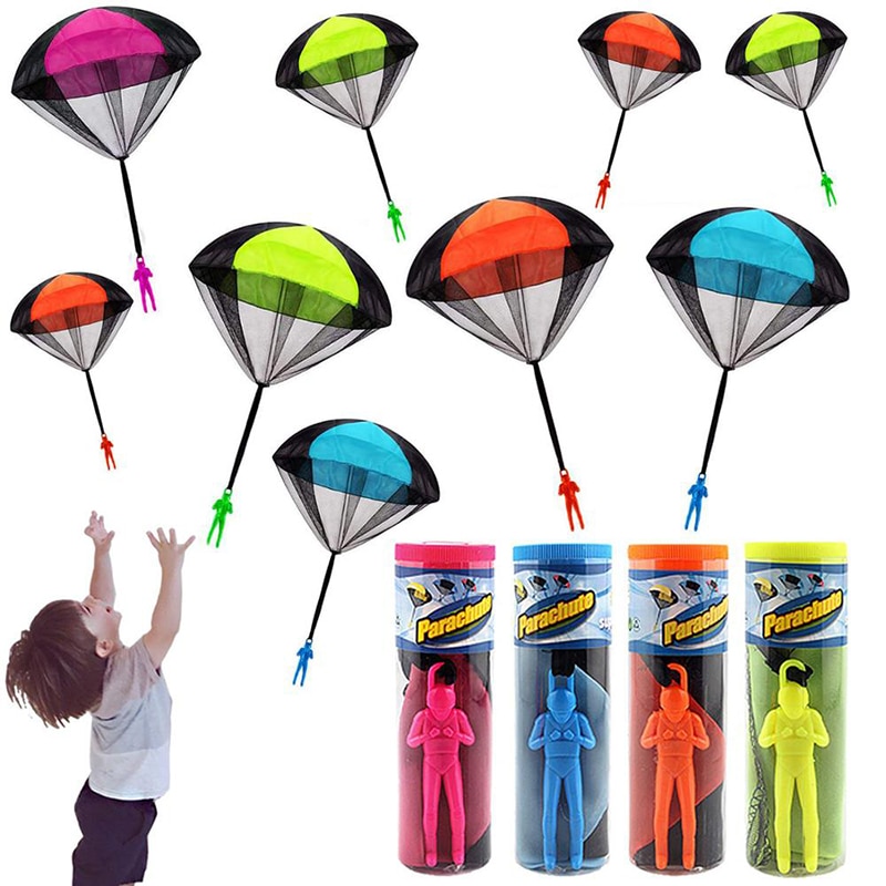 Hand Throwing Kids Mini Play Soldier Parachute Toys Children Novel Educational Outdoor Fun Sports Play Game Toy