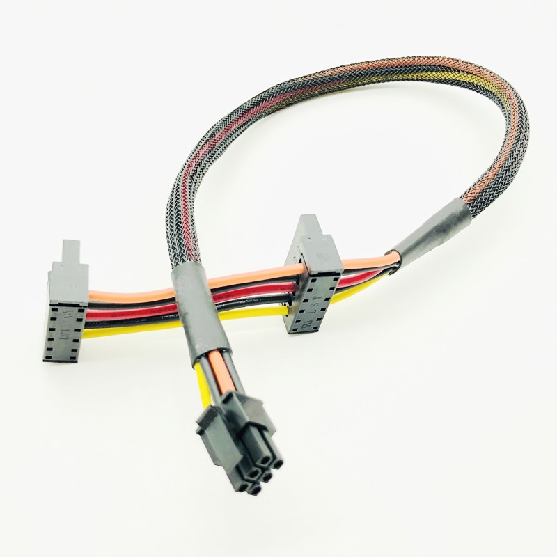 Mini Cable de alimentación de conector SATA Dual de 6 pines para Dell Vostro 3668 3667 3650 disco duro SATA HDD SSD Cable de alimentación