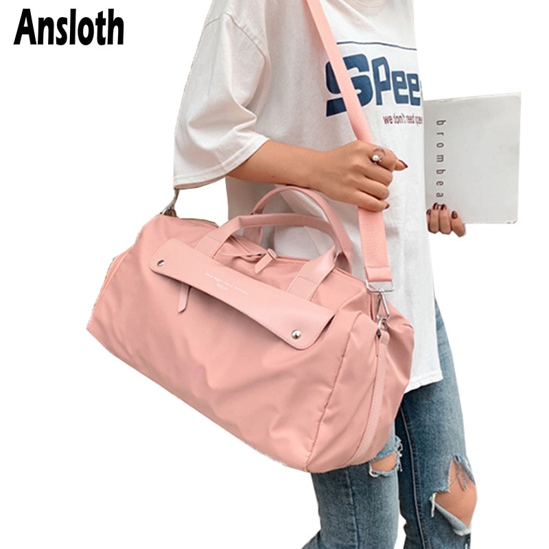 Ansloth Reizen Handtas Vrouwen Oxford Bagage Tas Dames Fitness Tas Grote Capaciteit Sport Schoudertas Vrouwelijke Reizen Duffle HPS797