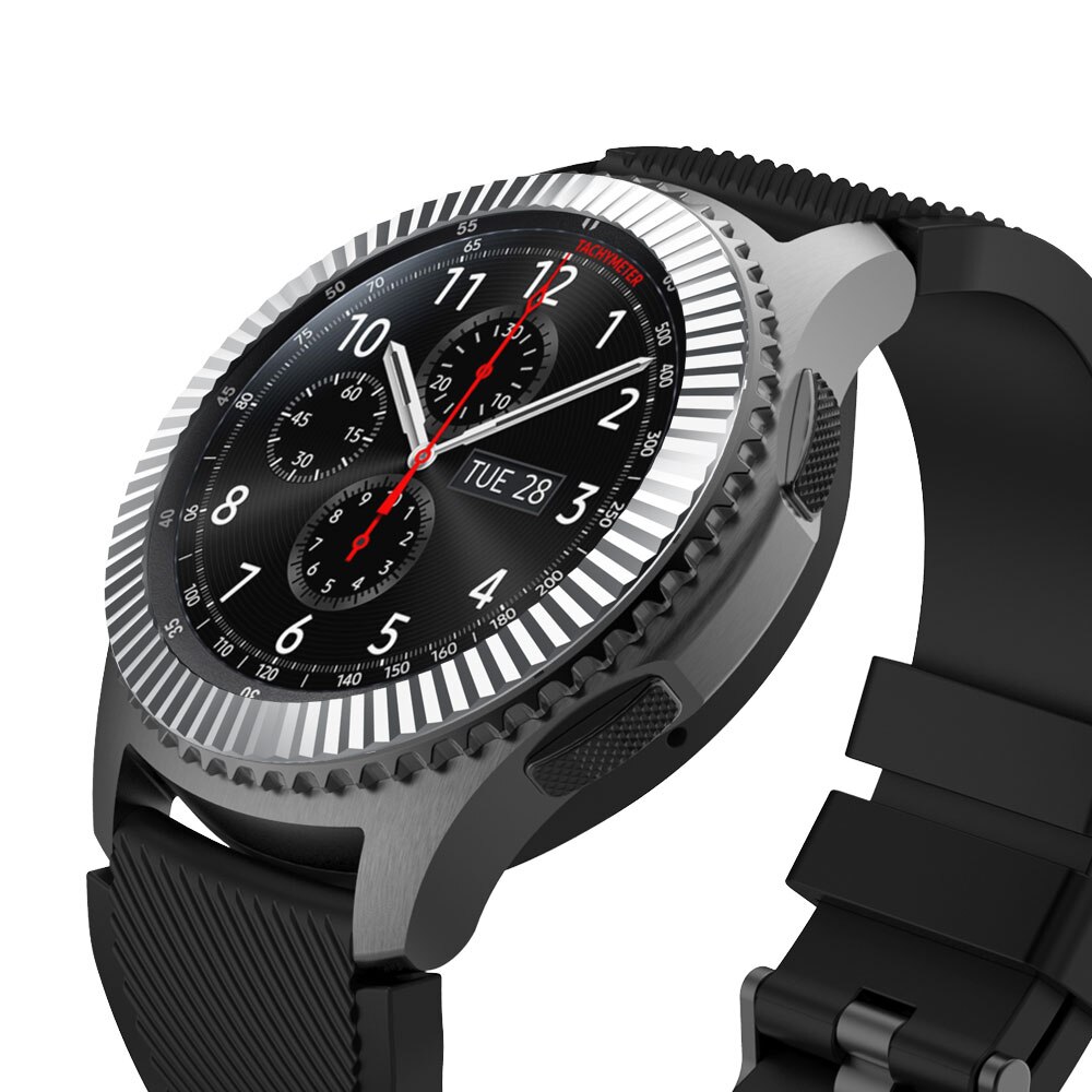 Bisel de Metal de 22mm para Samsung Gear S3 Frontier, accesorios de protección circular para reloj Samsung galaxy watch de 46mm