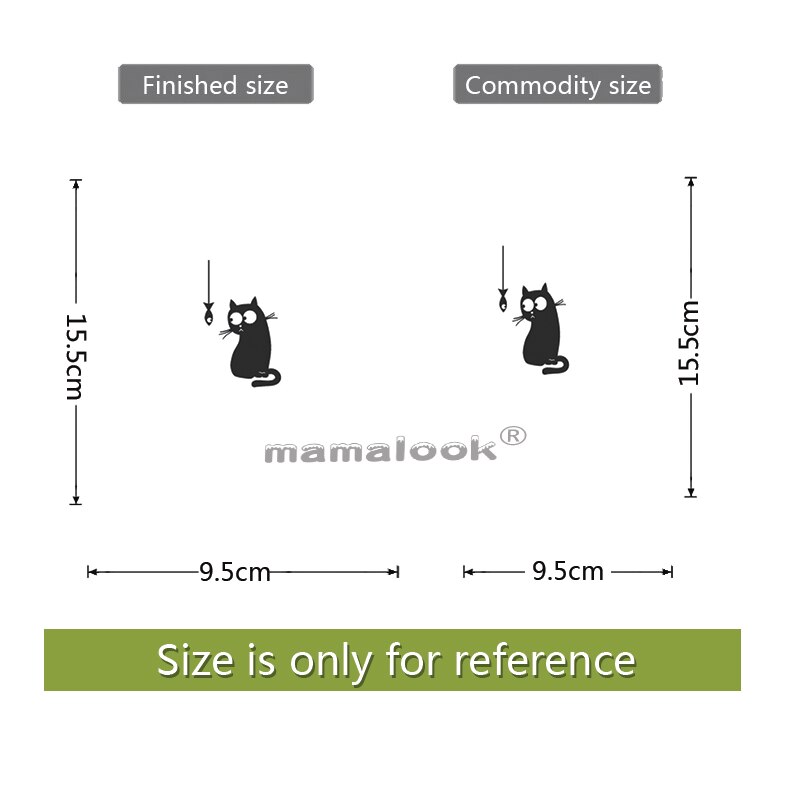 Głodny kot zobacz ryby śmieszne naklejki na wyłącznik dekoracje winylowa naklejka na ścianę: Default Title