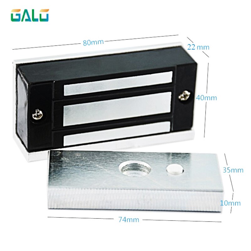 12V 60kg Electronic Electric Magnetic Lock fail safe DC EM Locks Holding Force Electromagnetic mini M60 for Door Entry Access