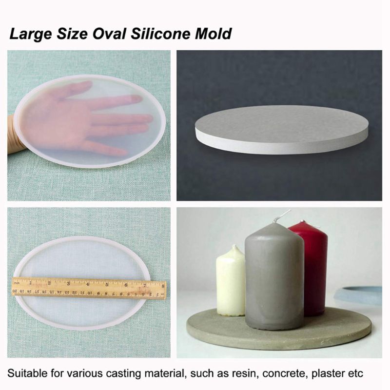 Silicone Resin Molds - Round, Square, Heart, Oval Shapes - Jewelry Making Tools Kit