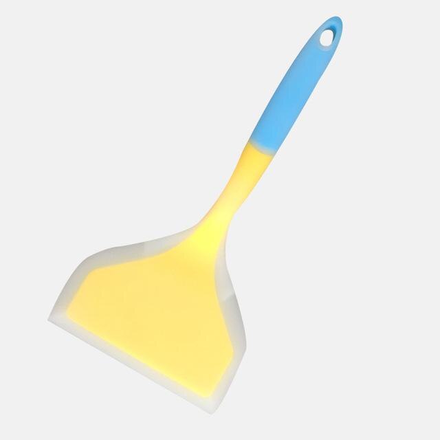 Pro Home Cooking Utensils Silicone Spatulas Beef Meat Egg Kitchen Scraper Wide Pizza Shovel Non-stick Turners Food Lifters: 2