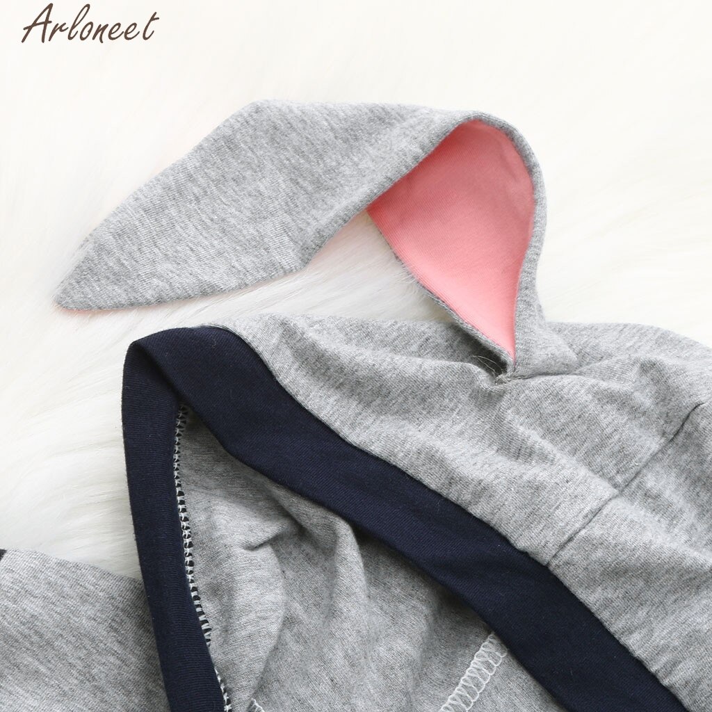Arloneet Peuter Kid Baby Meisje Jongen Mouwloos Bunny Konijn Pasen Romper Jumpsuit Kleding Zachte Hand Gevoel Kostuums 19Apr26 P35