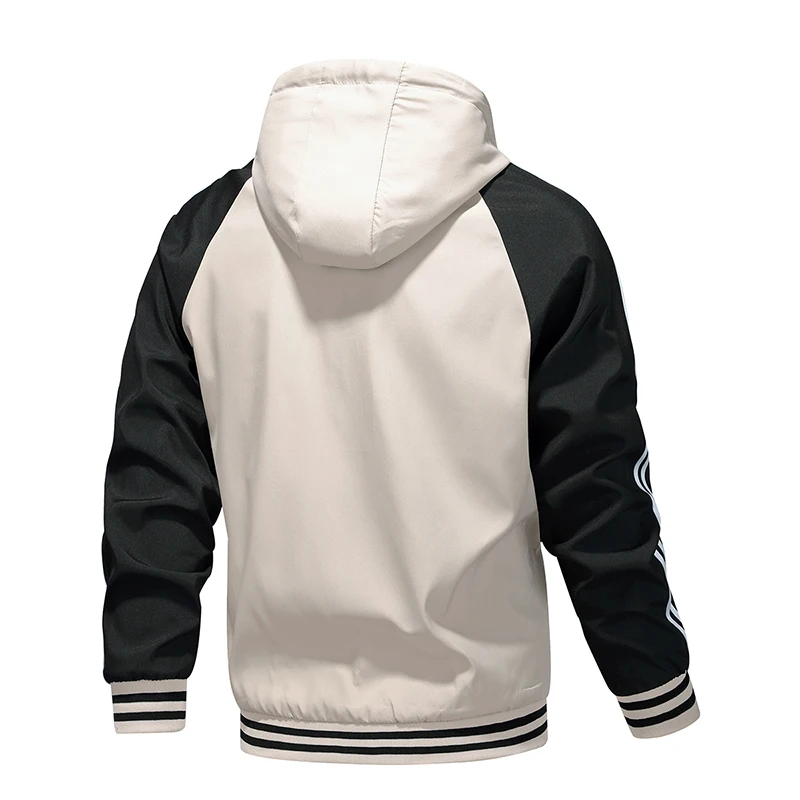 Heren Jas Herfst Lente Ride High-Performance Windjack Kleding Motorjas Mannelijke Motorjassen Winddicht Gestreept