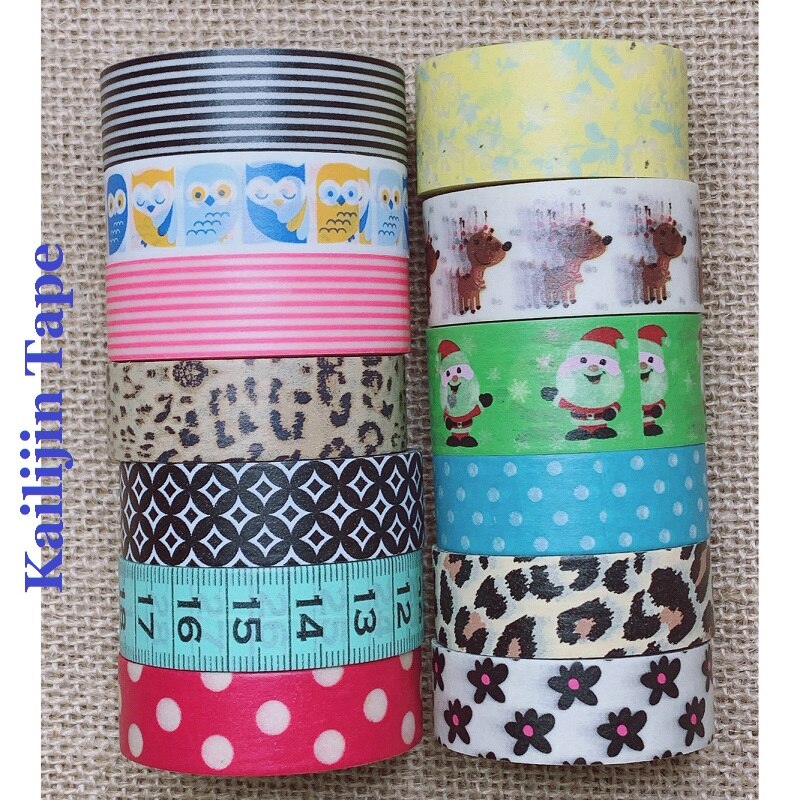 Cute Washi Tape Christmas Washi Tape Basic Pattern Washi Paper Tape DIY Paper Tape