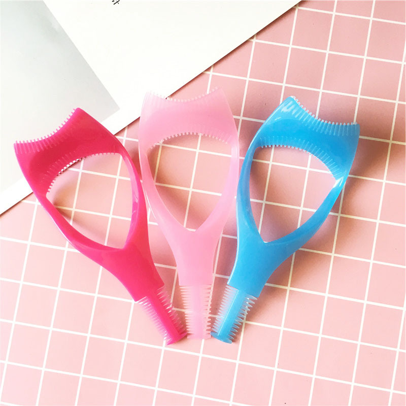1Pcs 3 In 1 Shield Gids Guard Lash Curler Wimper Curling Kam Makeup Tools Wimpers Cosmetica Curve Applicator Kammen accessoires