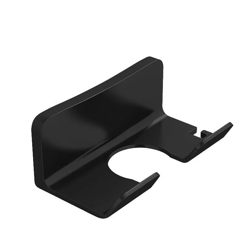 Föhn Houder Aan De Muur Gemonteerde Stijltang Droger Haarstandaard Badkamer Organizer Planken Wasruimte Organisatie Planken: Black