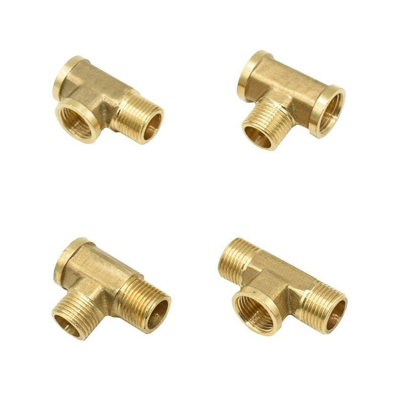 Uros 1/2 " bsp kierre tee-liitin naaras t tyyppi 3 -tie messinki putkiliitin sovittimen liitin veteen 1 kpl