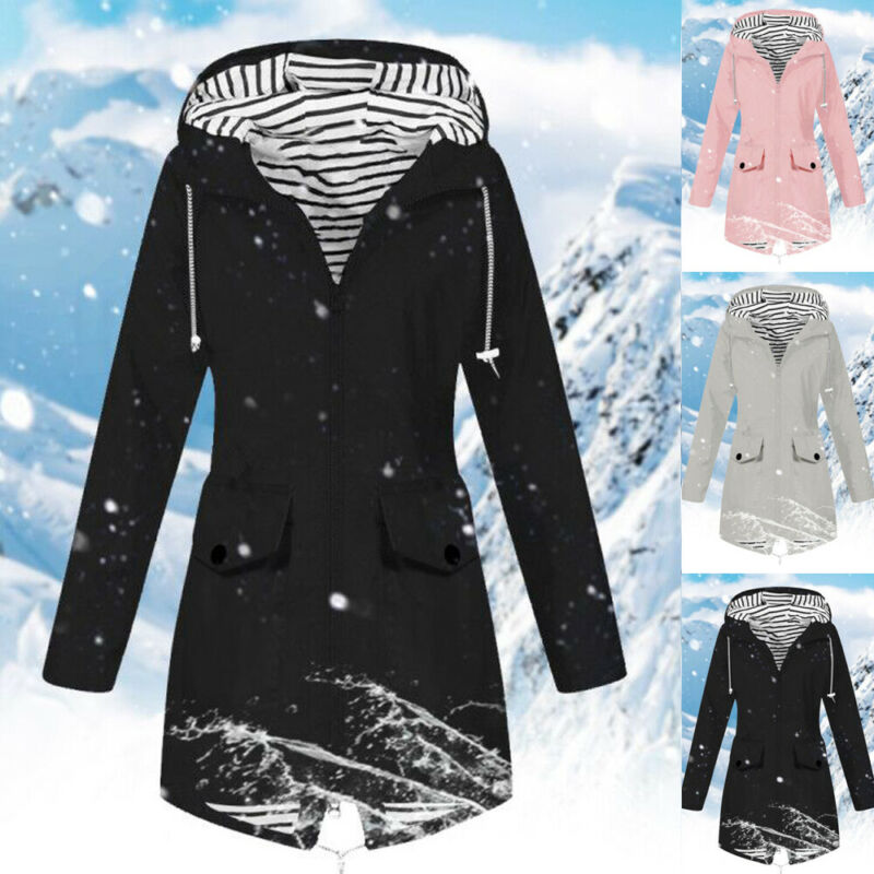 S-5XL grande taille femmes vestes chaudes vestes à capuche Sports de plein air imperméables manteaux de pluie femmes Outwear coupe-vent randonnée vestes