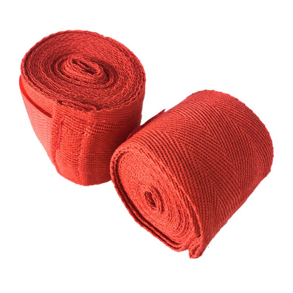 Bawełniany pasek sportowy Sanda Muay taśma bokserska profesjonalny tajski MMA Taekwondo bandaż bokserski szerokość 5cm długość 2.5M męnarty: Default Title