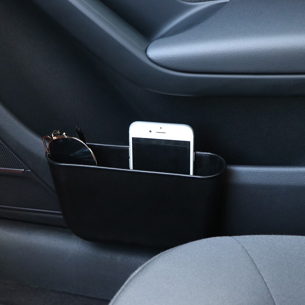 Vänster/höger bilbarnstol springor förvaringsbox plast universell flexibilitet autodrink för fickor arrangörer stuva städning