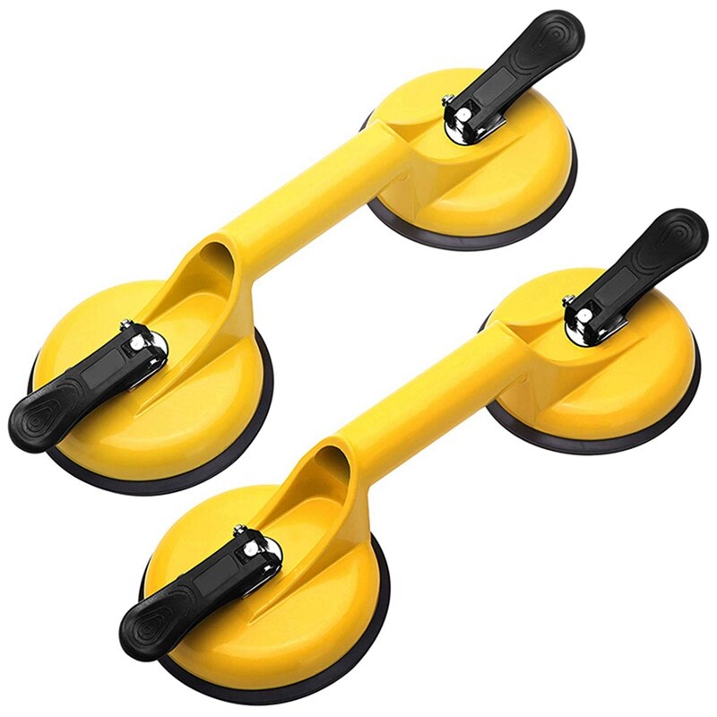 2 Pcs Glas Zuignappen Heavy Duty Aluminium Vacuüm Plaat & 6 Stuks Double Ended Metalen Graafmachine Set Open Reparatie tool Kit