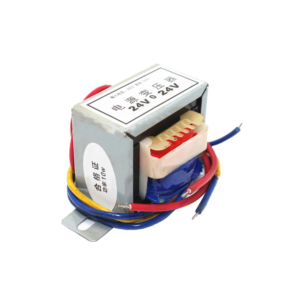 1PCS 10W EI48 Power Transformer Input 220V Output 12V-0-12V 24V-0-24V 12V 24V Replacement Electrical Equipment