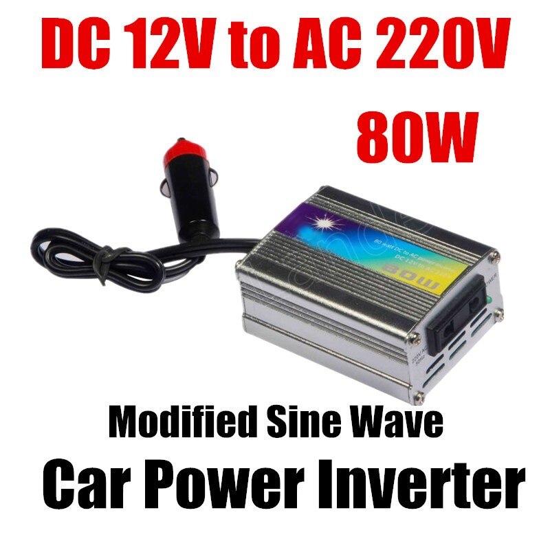 DC 12 v naar AC 220 v USB charger gemodificeerde sinus auto transformator 80 W auto Omvormer converter