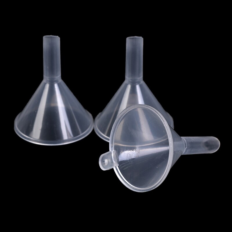 10Pcs Transparant Mini Trechters Kleine Plastic Bottleneck Flessen Verpakking Extra Hulpmiddel Voor Parfum Diffuser Mini Smalle Fijne