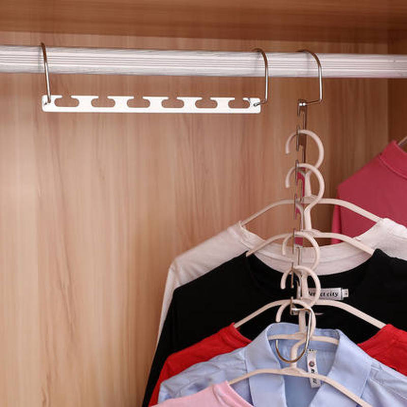 Clothes Hanger Clothing Organizer Cabinet Clothes Closet Hangers Save Space Metal Drying Rack Hanger Drying Storage Rack
