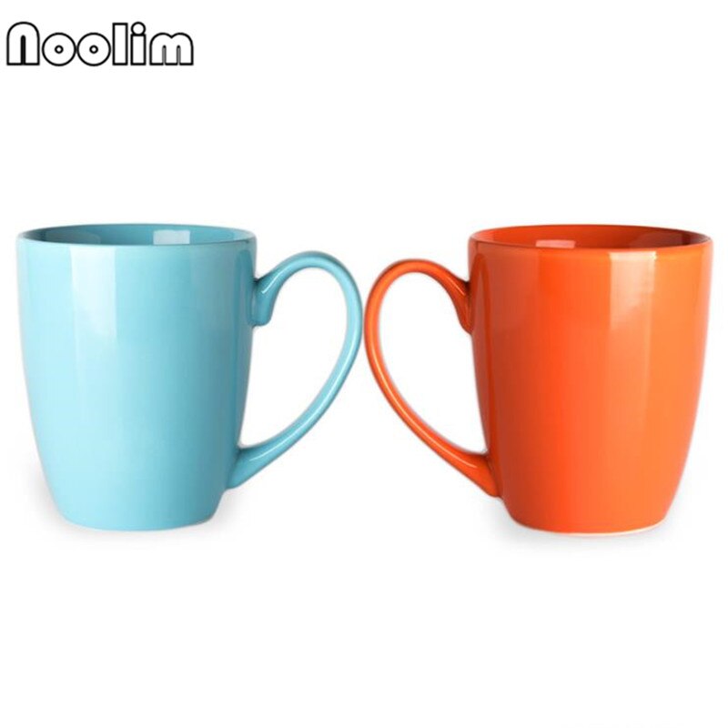 Tasses à café en porcelaine, en céramique, simples, colorées, pour le bureau, articles ménagers, couleur bonbon, pour le petit déjeuner, pour le lait