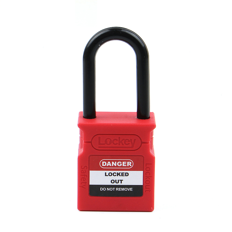 Lockey Upgrade ABS Security Padlock Insulation Nylon Plastic Shackle Maintain Safety Lockout Padlock Lock Loto Tagout: CP38P