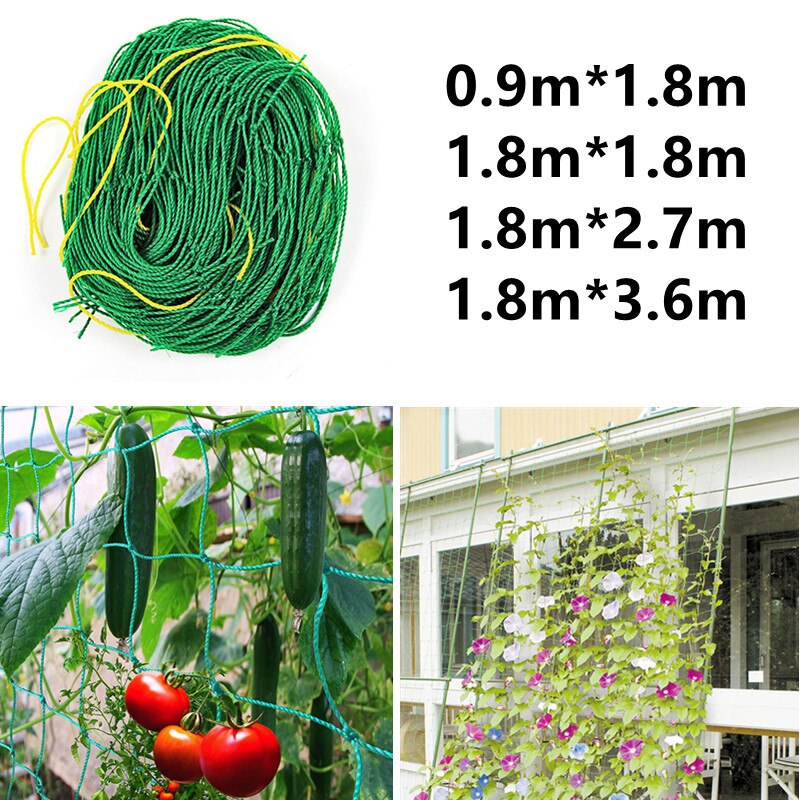 1pcs Garden Plants Climbing Netting Nylon Flower Vine Netting Bean Plant Nets Grow Fence Home Garden Tool