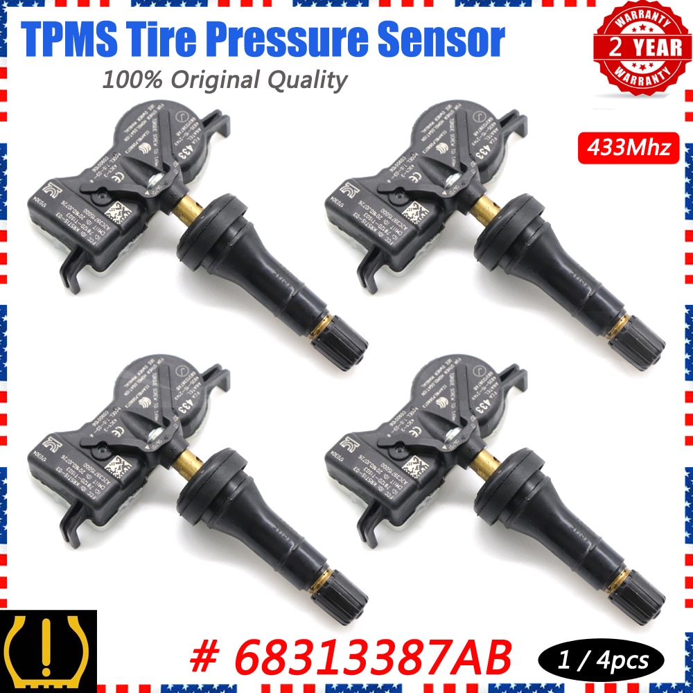 Xuan TPMS Tire Pressure Sensor 68313387AB for Chrysler Pacifica 200 Dodge Durango Dart Jeep Grand Cherokee Renegade Fiat 433Mhz