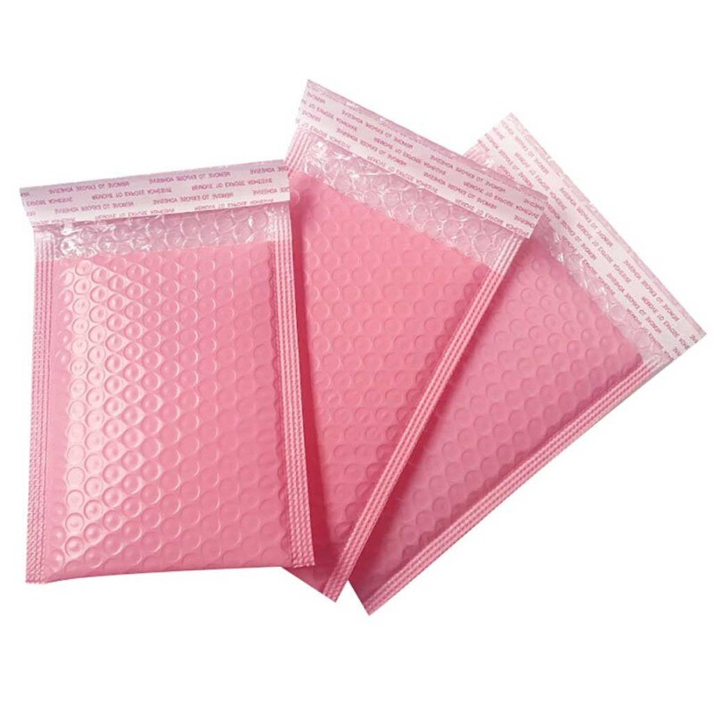 50pcs Pink Bubble Mailers Pink Poly Bubble Mailer Self Seal Padded Envelopes Bags for Magazine Book Lined Mailer Self Seal