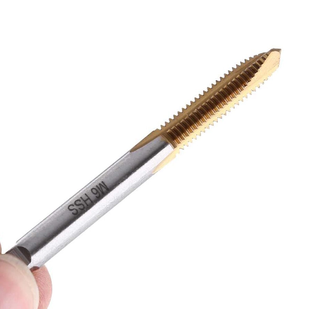 5pcs/Set Hand Tap Drill Bits HSS Thread Screw Tap Kit Forward Chip Ejection Thread Tapping Tools Suitable For M3 M4 M5 M6 M8