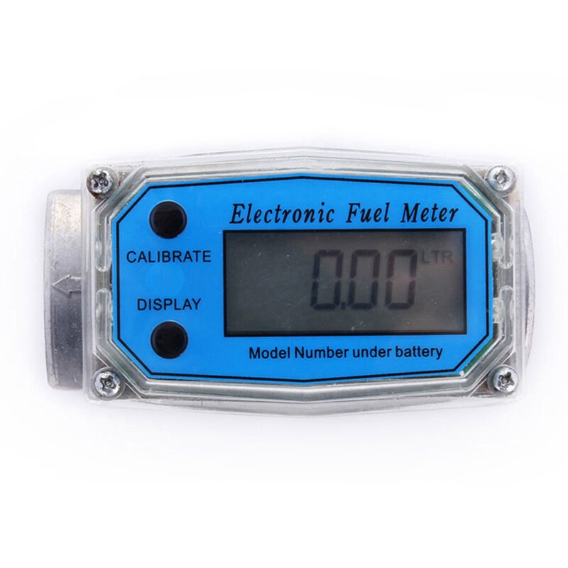 Gasoline Methanol Water Flowmeter Counter Alcohol Caudalimetro Fuel Flow Sensor Indicator Gauge Digital Fuel Flow Meter: C