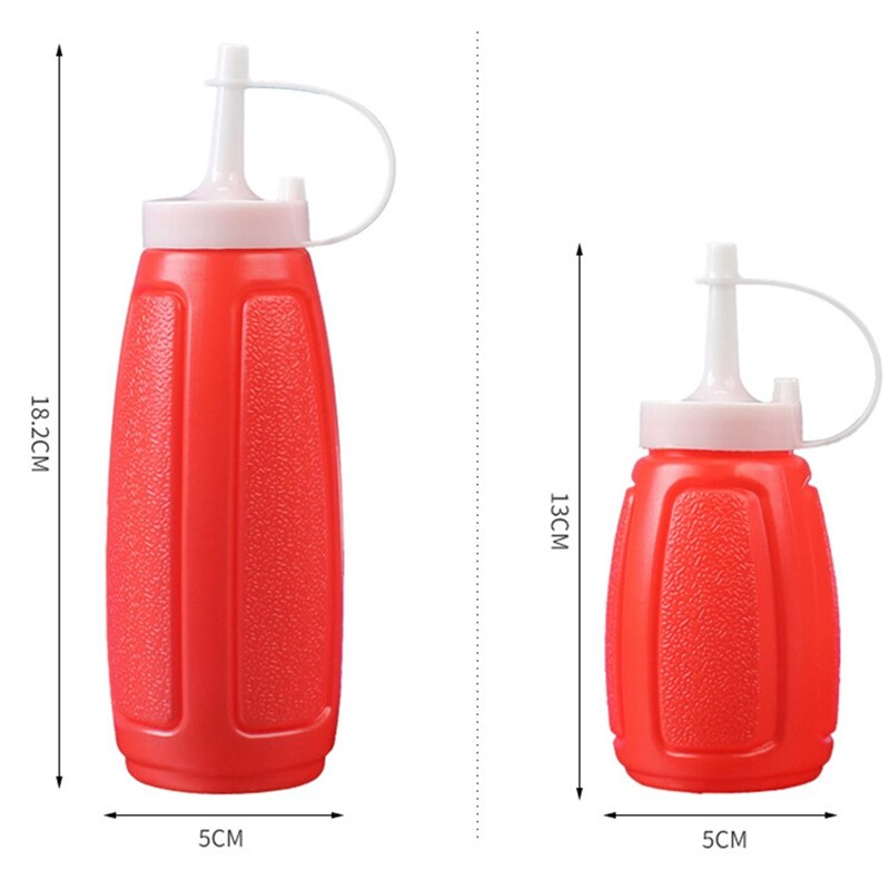 Kleur Willekeurige 1 Paar 2 Maten Keuken Accessoriesplastic Squeeze Fles Kruiderij Dispenser Voor Saus Azijn Olie Ketchup Cruet