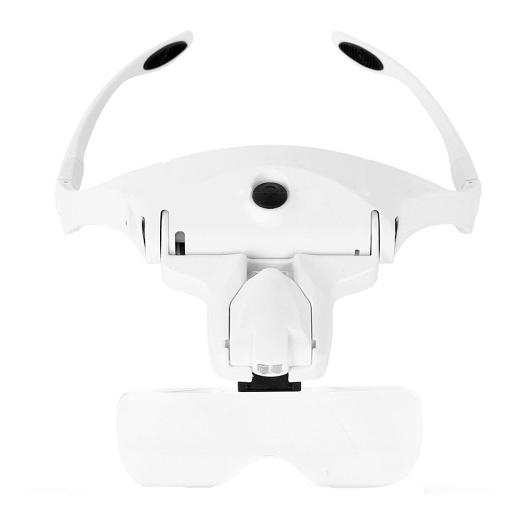 Easy Vision Illuminated Head Magnifier Glasses LED Magnifying Louped Head Mount LED Light Headband Magnifier Glass drosphipping