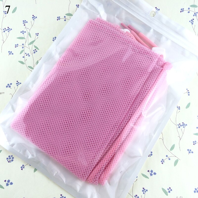 Cat Shower Mesh Bag Grooming Adjustable Multifunctional Solid Color Polyester Cat Scratch Prevention Fixed Washing Bag: 7