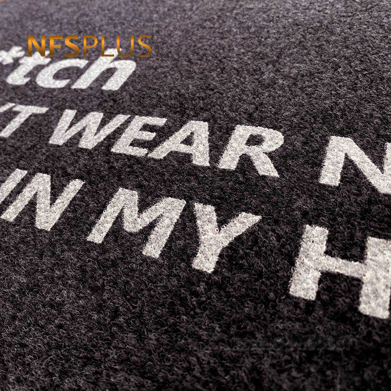 Tapete deocorativo para porta frontal, tapete para casa, exterior, interno, preto, de fibra de poliéster, antiderrapante, tapete para chão, sapatos tapetes