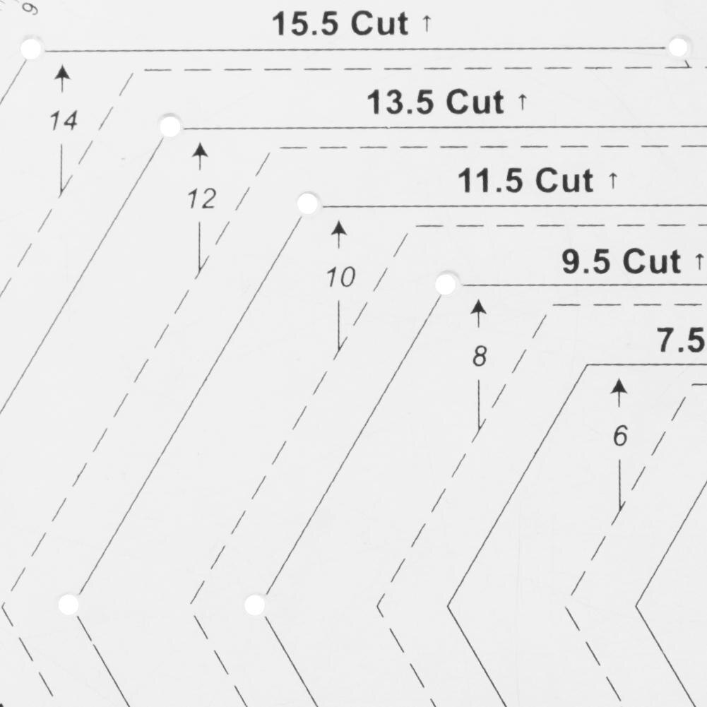Patchwork Craft Quilting Ruler Cutting Rulers Measure Ruler Lightweight Parts Gauging Handmade Sewing Tools Acrylic